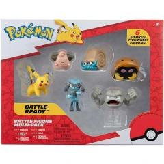 Battle Ready Action Figures Pikachu, 6 Pack